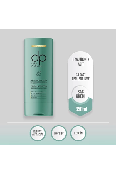 DP DAİLY PERFECTİON,Hyaluronik Asit Saç Bakım Kremi 350 ml