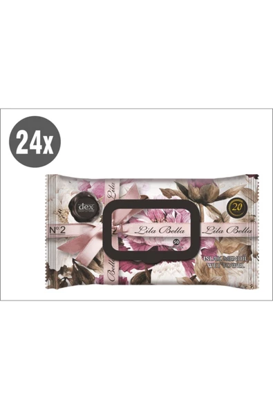DEX,Lila Bella Islak Havlu 50 x 24 Paket - 2