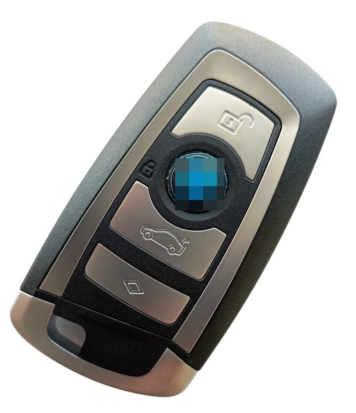 Bmw Cas4 F Serisi Uyumlu Smart Kumanda Kabı Anahtar Kabı Oto Anahtarlık 4 Tuşlu Logolu Gri ürün görseli 1