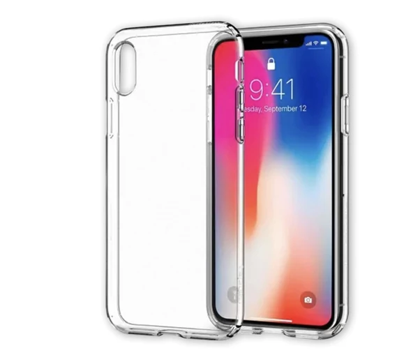 iPhone X Kılıf Lüx Şeffaf Silikon