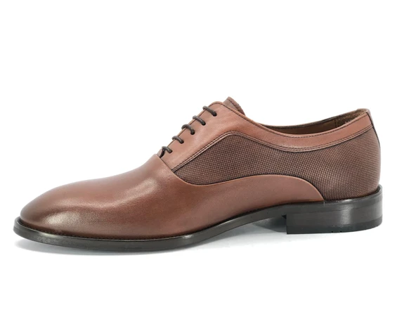 Aronay 619 Bağcıklı Jurdan Kösele Erkek Klasik Ayakkabı - Resim 4