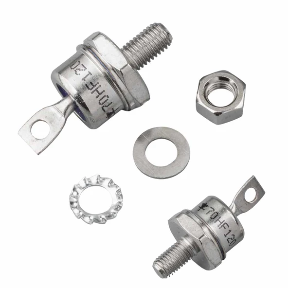 Powermaster Spiral Diyot 70HF120 70A 1200V Metal Vidalı Diyot - Katot ürün görseli