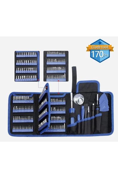 Kingsdun 170 Parça Tornavida Tamir Takım Seti KS 800170 - 4