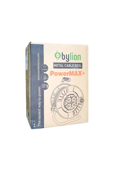 Mme-20325-f 3x2,5 20mt Kablolu Metal Seyyar Kablo Makarası - 2