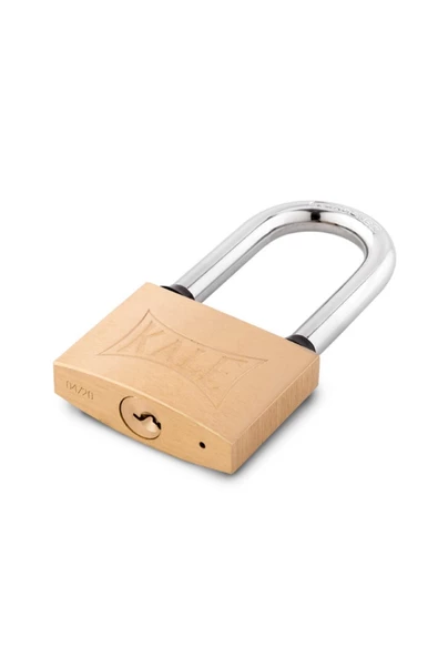 Kale Asma Kilit Çelik Uzun Kanca Sarı 50 Mm - 3