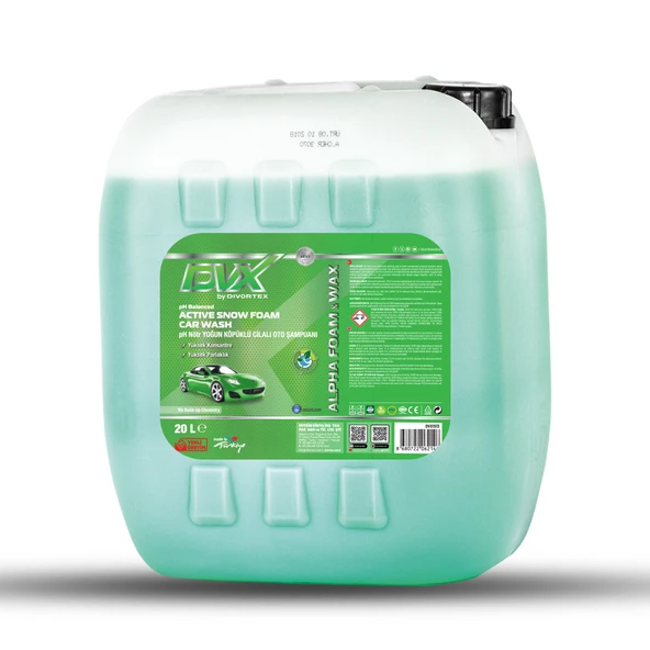 Divortex Alpha Foam Ph Nötr Cilalı Oto Şampuanı 20 lt. ürün görseli
