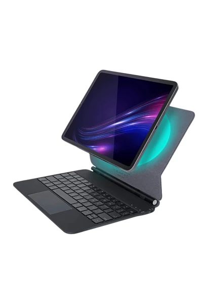 iPad Air 5. Nesil Uyumlu Magic Style Manyetik Yapışmalı Klavyeli Kılıf
