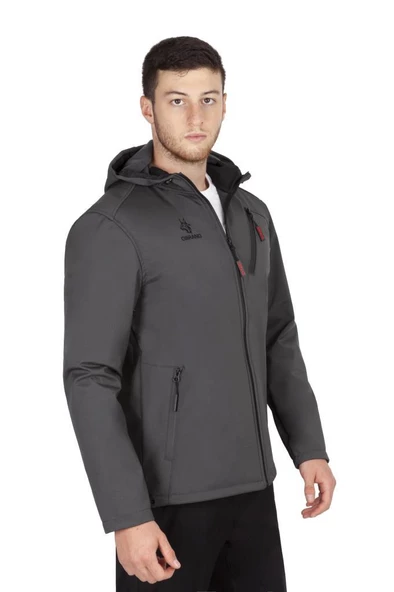 Obrano Outdoor Softshell Kapüşonlu Mont - 7