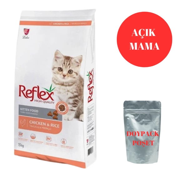 Reflex Kitten Tavuk Etli 5 kg Yavru Kedi Maması - Açık Paket