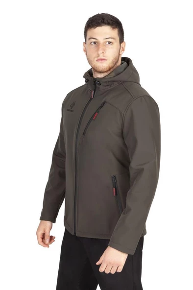 Obrano Outdoor Softshell Kapüşonlu Mont - 5