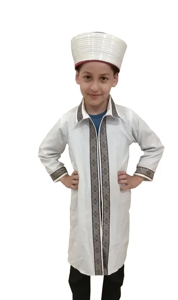Çocuk Meslek Kostümü İmam Cübbesi Hafız Cübbe Namaz Cübbeleri