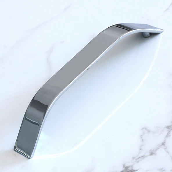 Volga Metal Krom Kulp 128 mm 12.8 cm Mobilya Çekmece Mutfak Dolabı Dolap Kulpları Kapak Kulpu Kulbu - 2