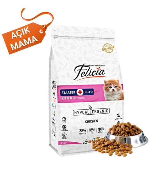 Felicia Kitten Tavuk Etli 1 kg Yavru Kedi Maması - Açık Paket