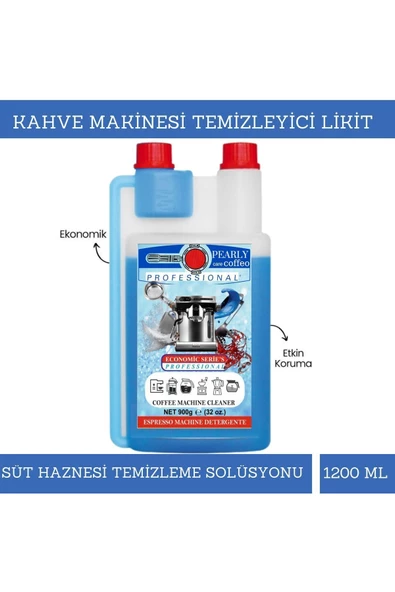 Pearly Care Coffeo Kahve Makinesi Süt Haznesi ve Çubuğu Temizleyici Sıvı 1200ml