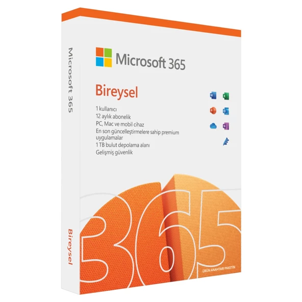 Microsoft Office 365 Bireysel Türkçe - 1 KULLANICI SINIRSIZ