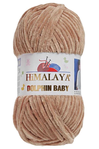 Himalaya Dolphin Baby Kadife Örgü İpi 80365 - Bej