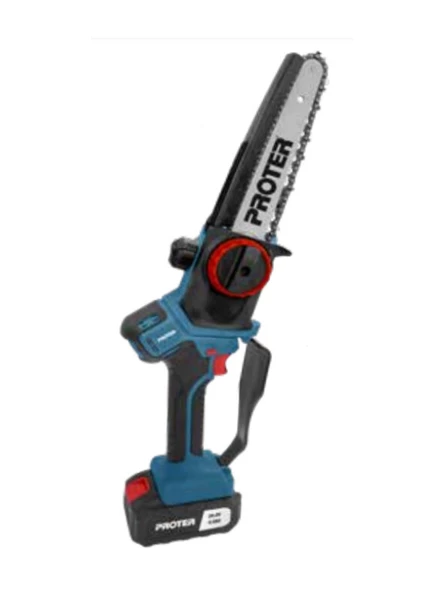 Proter PST 120 ST Şarjlı Kömürsüz Akülü Dal Budama Testeresi 20V 4.0Ah