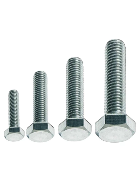 Akdeniz DIN933 M6*50 Mm Galv. Kaplamalı Cıvata 200 Adet