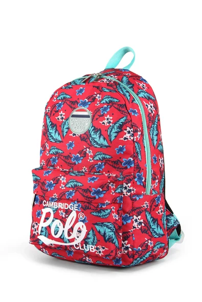 Cambridge Polo Club Island Roamer İki Bölmeli Unisex Sırt Çantası Kırmızı / CPO4022.003 - Resim 2