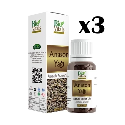 Biovitals Anason Yağı 20 ml x 3 Adet