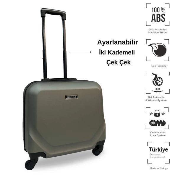 ANHELO Traveller ABS Hostes-Pilot Boy Valiz - 5
