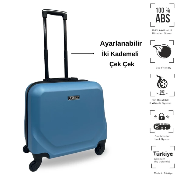 ANHELO Traveller ABS Hostes-Pilot Boy Valiz - 7
