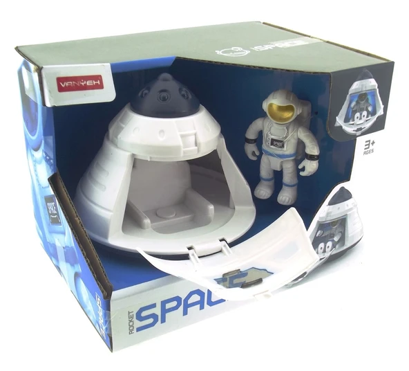 Işıklı ve Astronotlu Uzay Kapsülü ürün görseli