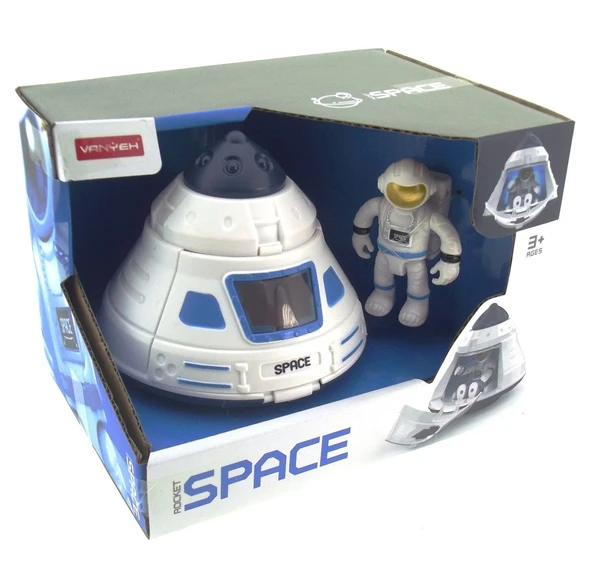 Işıklı ve Astronotlu Uzay Kapsülü - Resim 2