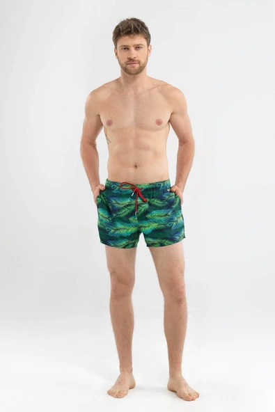 Blackspade Erkek Palmiye Deniz Şort Mayo - 6