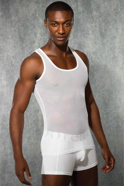 Doreanse 2310 Erkek Kalın Askı File Atlet - Resim 4