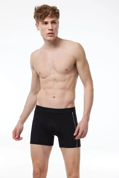 Malabadi 017 Erkek Biyeli Modal Boxer - Resim 2