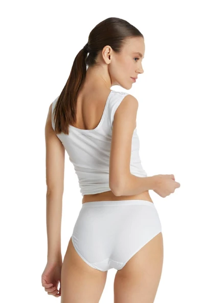 Blackspade 1311 Kadın %95 Pamuk Yüksek Bel Dantelli Private Slip & Külot - Resim 12