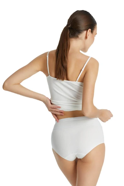 Blackspade 1307 Kadın 2'li Ekonomik Paket %95 Pamuklu Yüksek Bel Slip Külot - Resim 10