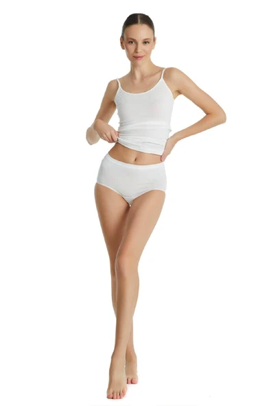 Blackspade 1307 Kadın 2'li Ekonomik Paket %95 Pamuklu Yüksek Bel Slip Külot - Resim 4