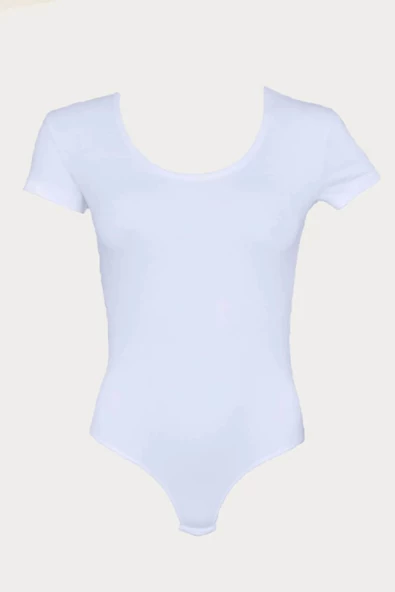 Malabadi 133 Kadın Modal Kısa Kol Açık Yaka Çıtçıtlı Body & Bodysuit - 2
