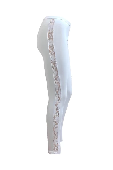 İmer 4359 Kadın Modal Dantel Detaylı Uzun Tayt - Resim 4