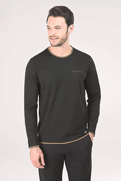 Blackspade 30033 Erkek Modal Kışlık Uzun Kol Sweatshirt - Yeşil - 6