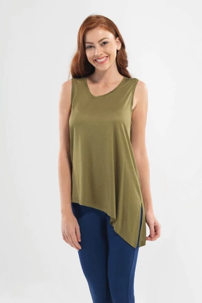 Blackspade Kadın Tensel Sıfır Yaka Kol T-shirt - Resim 5