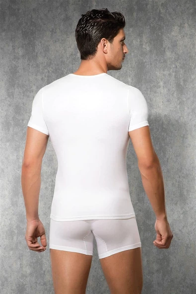 Doreanse 2875 Erkek Çift Etkili Termal Bisiklet Yaka İçlik T-Shirt - 8