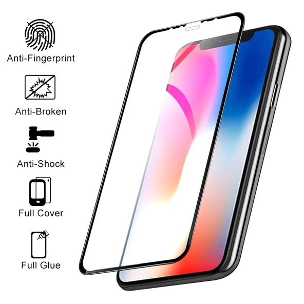 Apple iPhone 11 5D Mat Seramik Tam Kaplayan Ekran Koruyucu Cam - 11