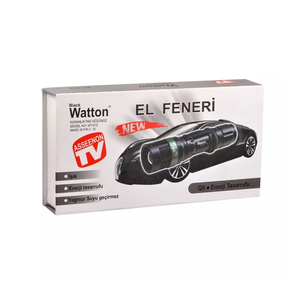 Zoomlu Oto Şarjlı EL Feneri Wt-012 - 3