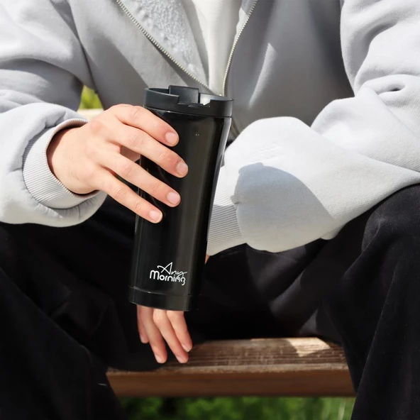 Any Morning Sı231905 Termos Mug Siyah 450 Ml - 3