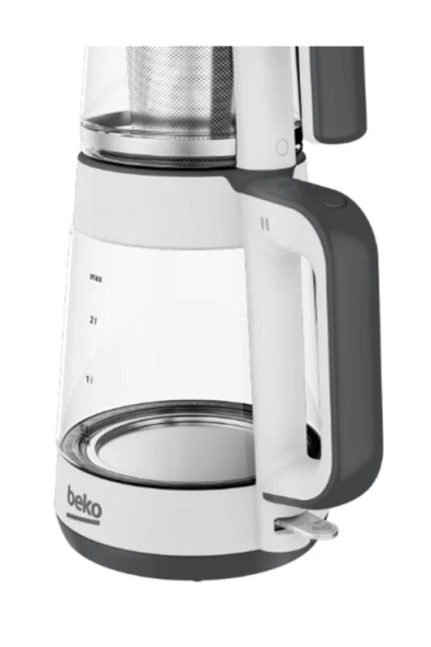 Beko CM 5964 Floral Beyaz 1900 W Cam Demlikli Çay Makinesi - 2