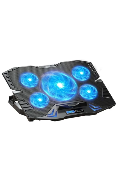 Dexim Gaming Notebook Soğutucu 5 Fanlı Led Göstergeli Ayarlanabilir Dna003 - Resim 2