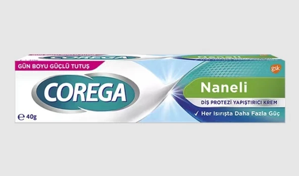Corega Super Naneli Diş Protezi Yapıştırıcı Krem 40 gr 3 Adet