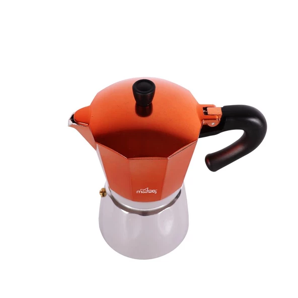 Any Morning Hes-6 Espresso Kahve Makinesi Alüminyum Moka Pot 240 Ml Bakır - 3