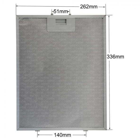 Bosch Siemens Profilo Metal Filtre 26 X 33,5 Cm