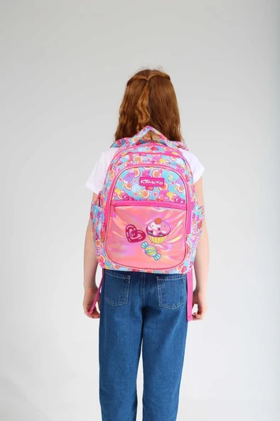 Kaukko Kids Sırt Çantası Aynalı Nakışlı Sweet L5139 - 2