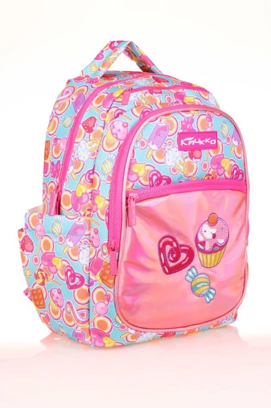 Kaukko Kids Sırt Çantası Aynalı Nakışlı Sweet L5139 - 5