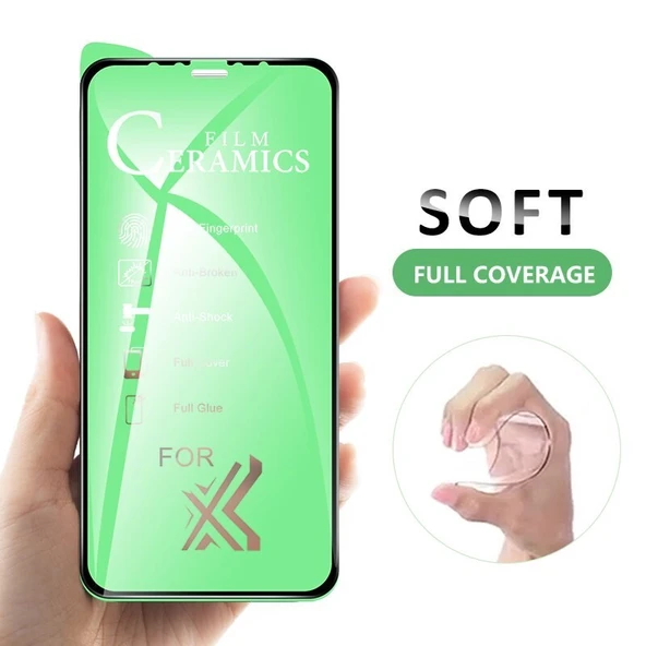 Apple iPhone XS - X 5D Mat Seramik Tam Kaplayan Ekran Koruyucu Cam - 2